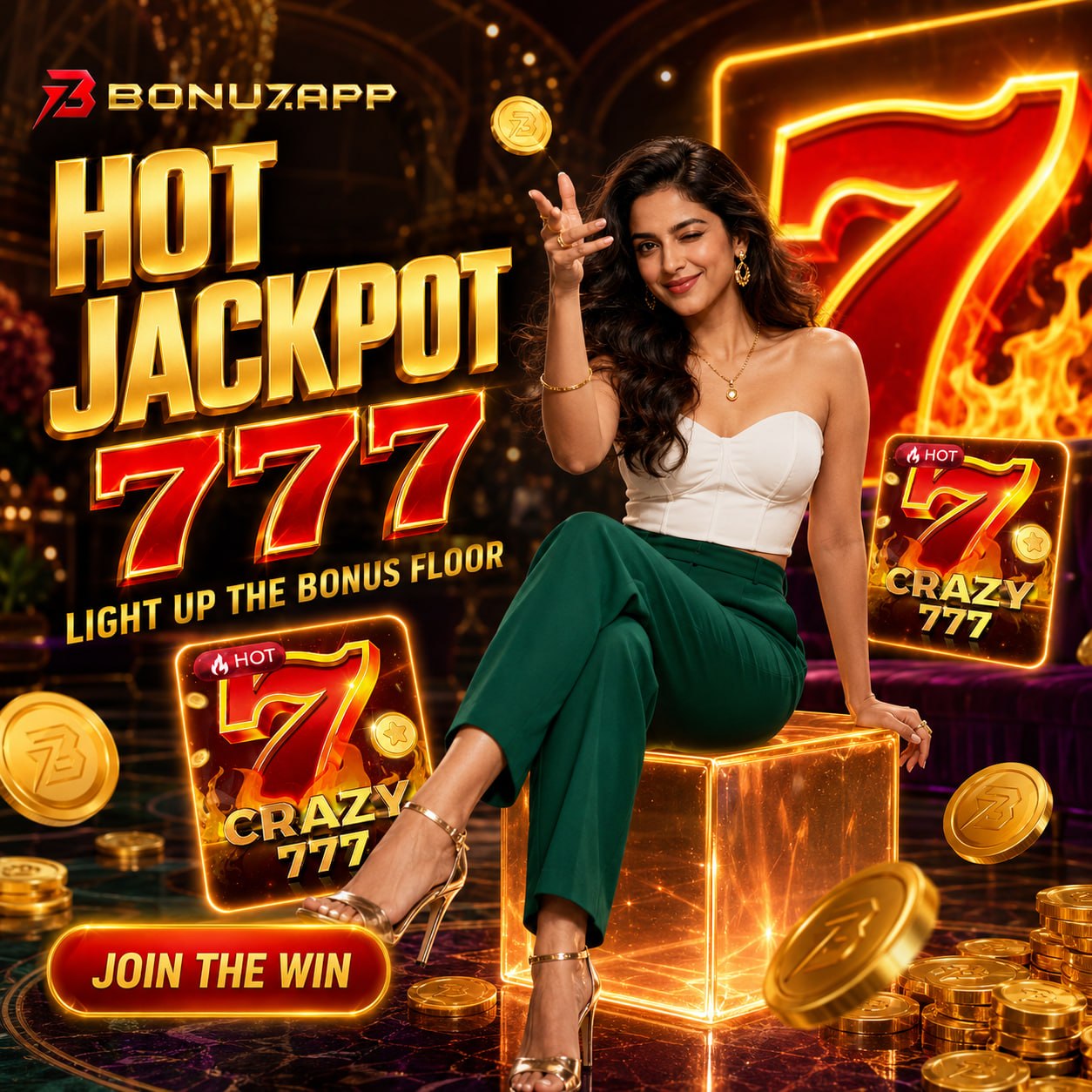 Crazy 777 official BONU7 channel artwork