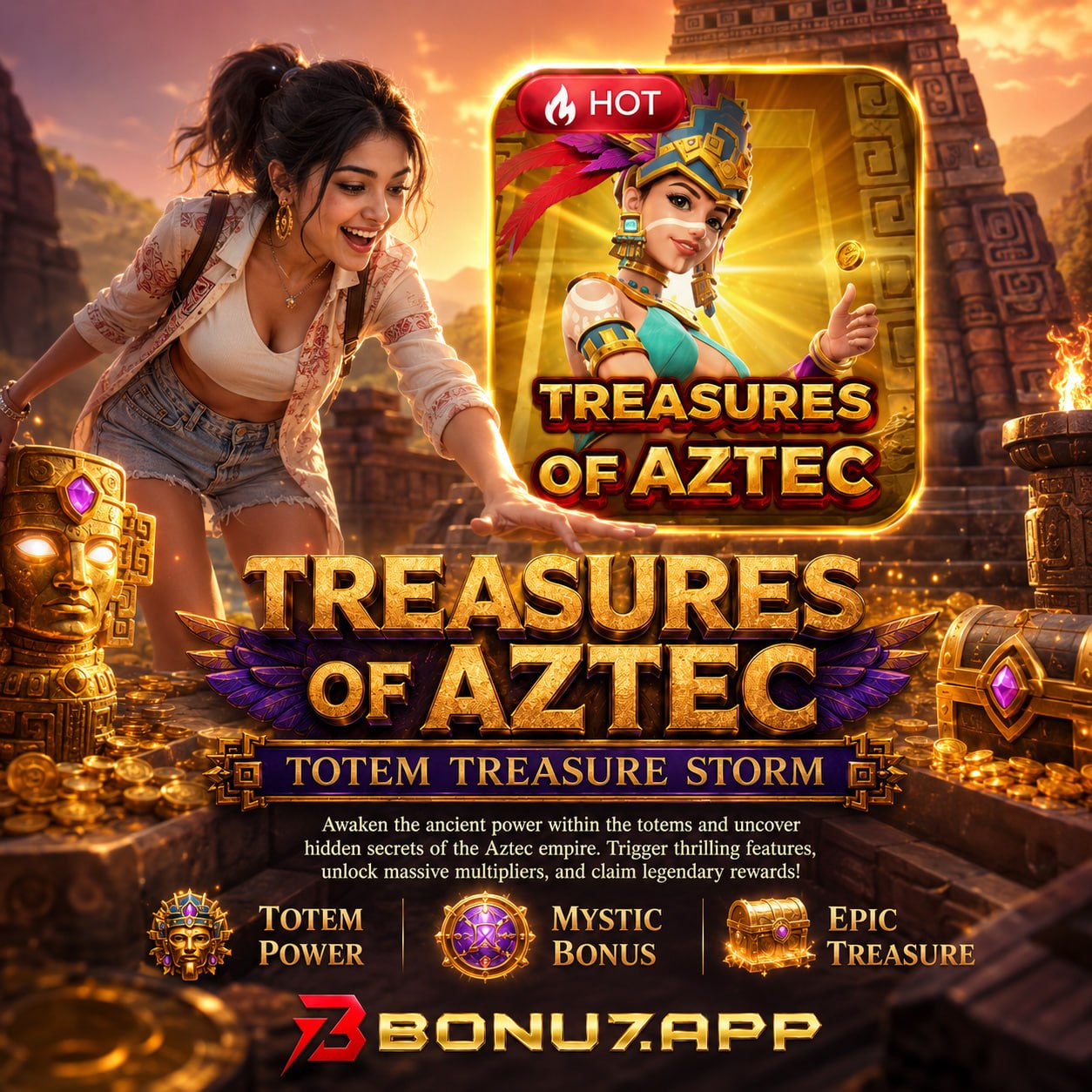 Treasures of Aztec official BONU7 channel artwork